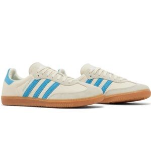Adidas x Sporty and Rich Samba Cream/Blue sneakers 8.5W / 6.5M